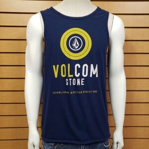 Volcom Sleeveless Modern Fit Tank Top Size Medium Graphic Print Logo